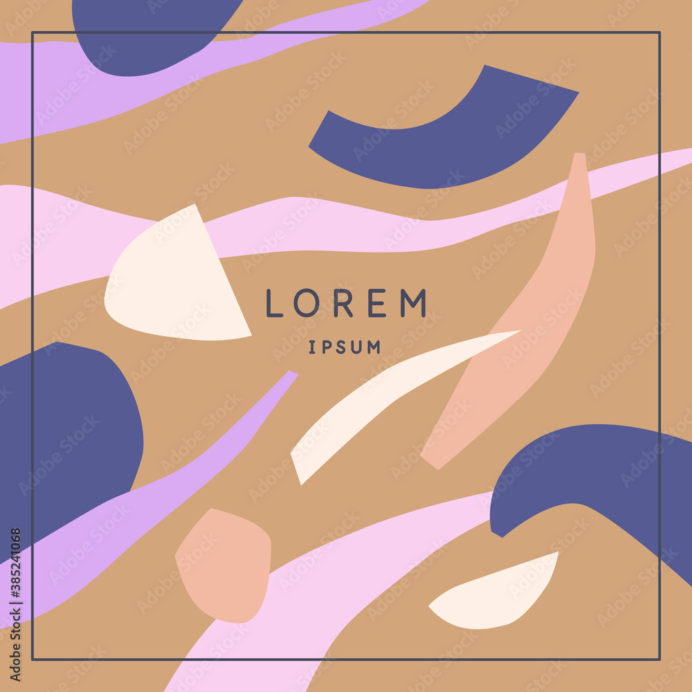 Poster a composition with abstract elements in a popular style. background for your design. poster for a bl