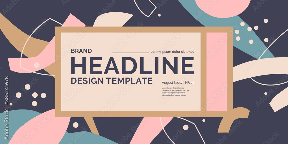 Poster a composition with abstract elements in a popular style. background for your design.