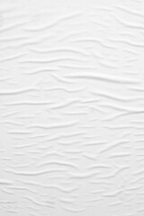 Blank white crumpled and creased paper poster texture background