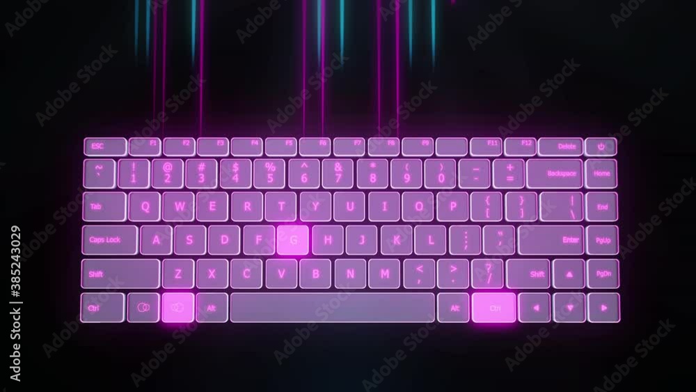 Poster Virtual keyboard/Virtual keyboard, a tool for transferring and exchanging data with other users of the global Internet. Keyboard as a tool for data editing and control of various devices. 3d rendering