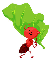 Mascot Ant Leaf Cutter Illustration