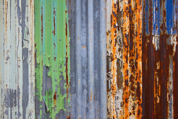 ペンキのついた外壁