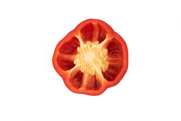 red bell 
Bulgarian pepper isolated on white background