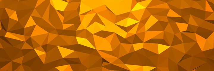 Dark orange abstract background. Geometric vector illustration. Colorful 3D wallpaper.