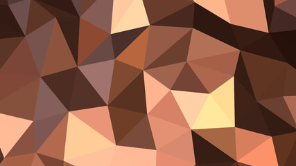 Dark salmon abstract background. Geometric vector illustration. Colorful 3D wallpaper.