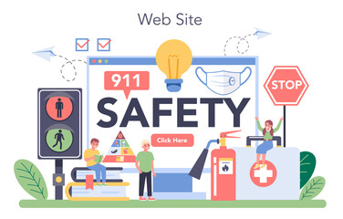 Healthy lifestyle class online service or platform set. Idea of life