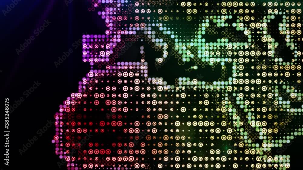 Poster world map. animated world map with effects ray flare sun. background for presentation of project.