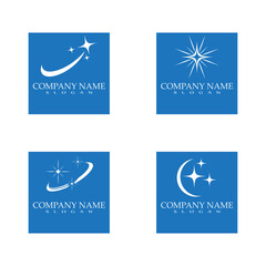 Obraz premium Set Star logo template vector icon illustration