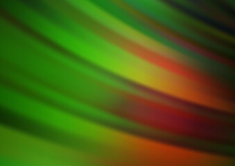 Dark Green, Red vector texture with colored lines.