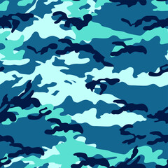 Fototapeta na wymiar Seamless vector camouflage pattern. Military/ uniform/ army background. For fabric, textile, design, advertising banner.