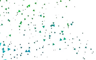Light Blue, Green vector backdrop with lines, triangles.