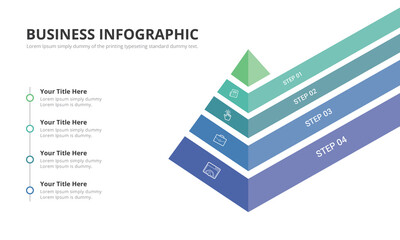 Business diagrams for presentation slide 4 step templates.
