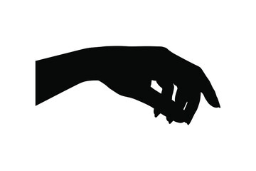 Woman's hand. Vector stock illustration eps10.