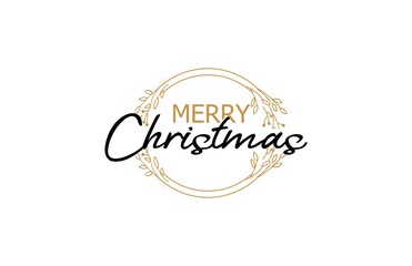 Christmas concept lettering rounded minimalism