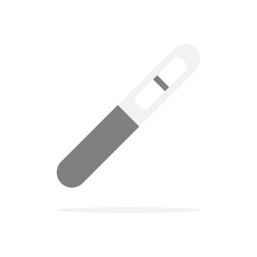 Not pregnant test icon. Pregnancy test with negative result line symbol. Vector isolated on the white background
