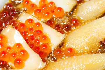 海鮮松前漬けのアップ