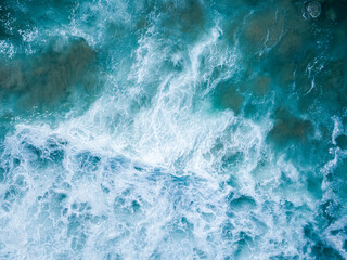 Wave Drone Image In Portugal Algavre