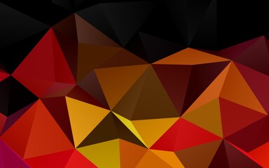 Light Pink, Yellow vector polygonal pattern.