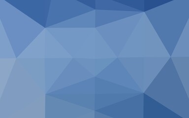 Fototapeta premium Light BLUE vector low poly cover.
