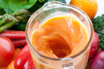 野菜ジュース作り