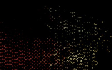 Dark Orange vector backdrop with dots.