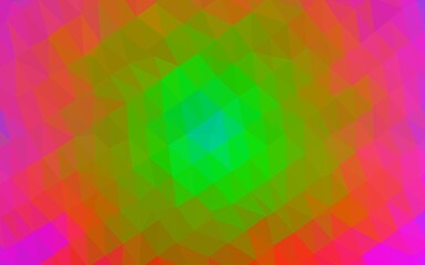 Obraz premium Light Multicolor, Rainbow vector blurry triangle template.