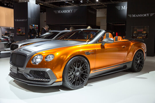 Mansory Bentley Continental GTC car at the IAA 2015. FRANKFURT, GERMANY - SEP 16, 2015