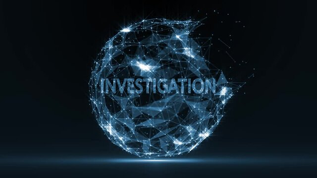 Business, Technology, Internet and network concept. Virtual button labeled: Investigation