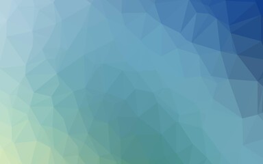 Fototapeta premium Light Blue, Green vector polygonal pattern.