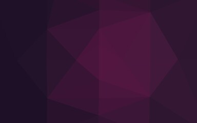 Fototapeta premium Dark Pink vector low poly texture.