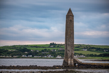 The Chaine Memorial in Larne Harbour in the Northern Ireland 