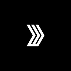 Letter W Arrow Logo Design Element Template