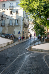 discovery of the city of Lisbon in Portugal. Romantic weekend in Europe.