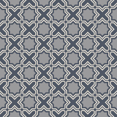 Arabic geometry, Tangled Moroccan Pattern, seamless vector background.