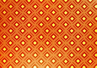 Naklejka premium Light Orange vector backdrop with lines, cubes.