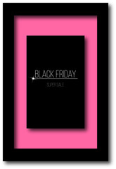 Black Friday sale vector banner