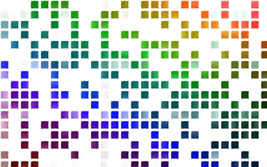 Light Multicolor, Rainbow vector backdrop with rectangles, squares.