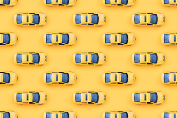 Background from yellow auto taxis. Taxi background