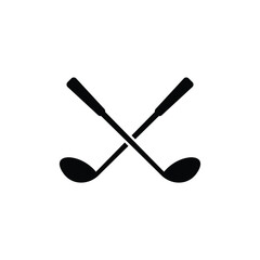 Golf club icon vector