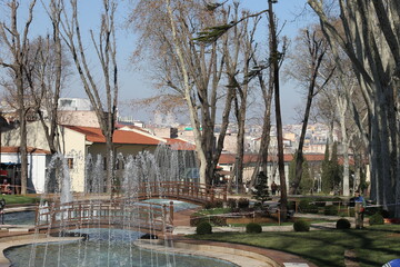 fountain in the park Istambul