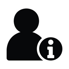 User Info Vector Icon Illustration