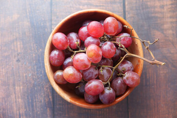 fresh grape fruit in a bowl ,