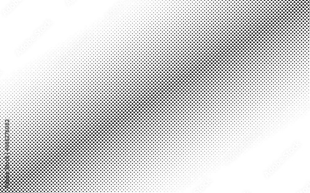 Poster Triangles halftone vector illustration. Triangle geometric background texture and pattern