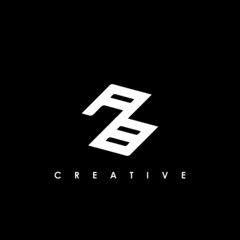 Obraz premium A B Logo. AB Letter Design Vector Template