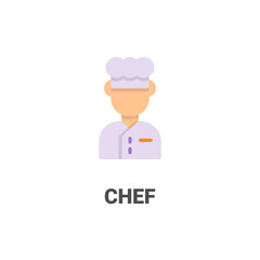 Fototapeta na wymiar chef vector icon from avatar collection. flat style illustration