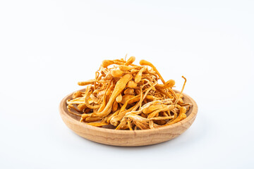 Chinese nourishing soup with dried cordyceps flowers