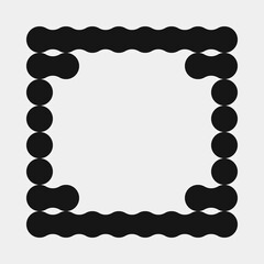 Abstract Cross Pattern Dots Logo generative computational art illustration