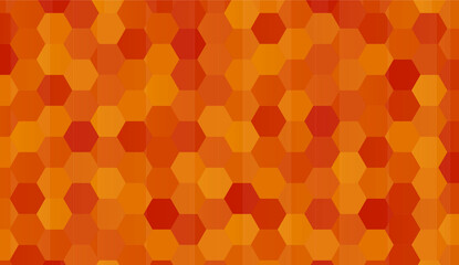 Orange honeycomb. Vector abstract background