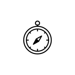 compass icon, Compass symbol for web vector