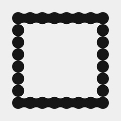 Abstract Cross Pattern Dots Logo generative computational art illustration